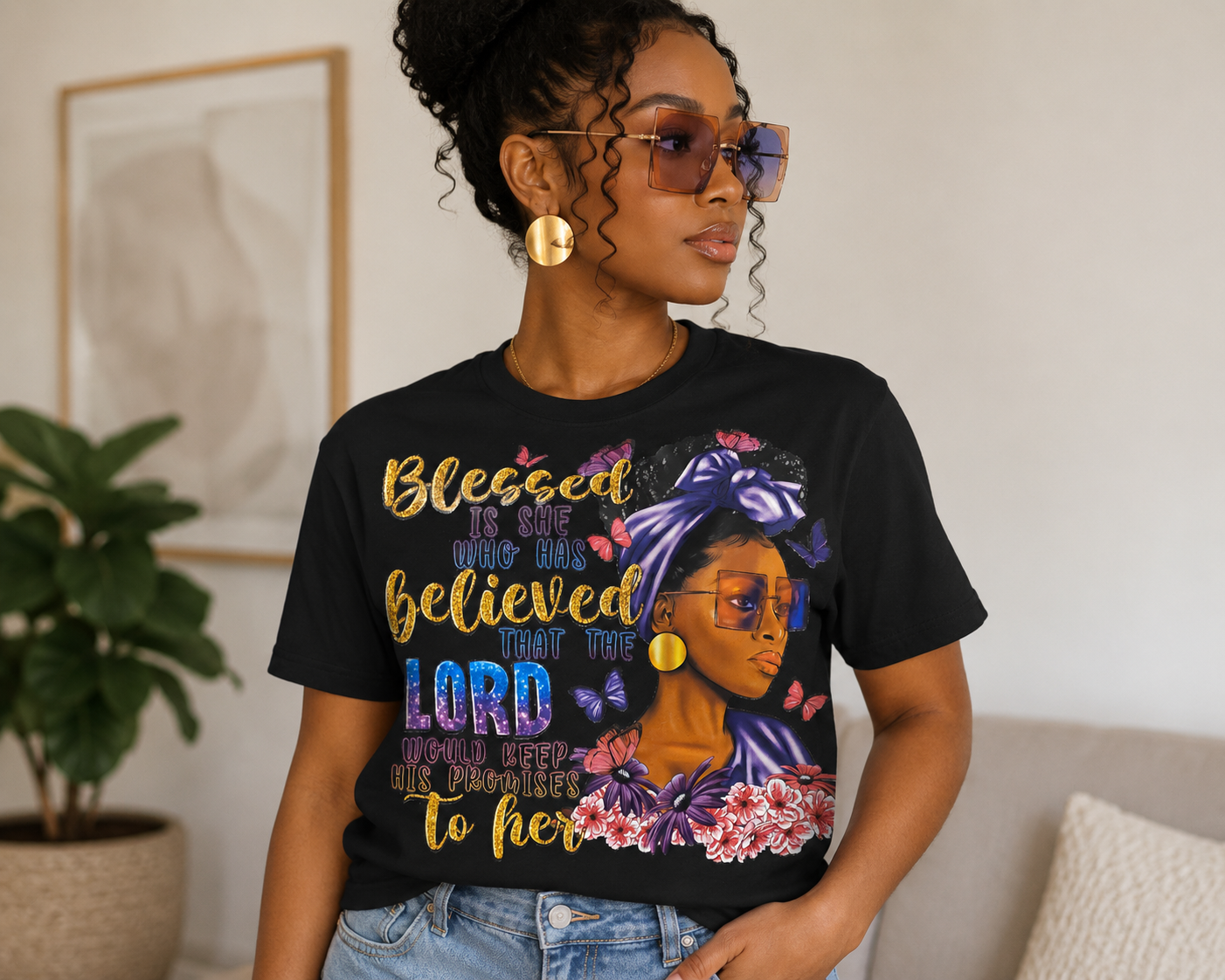 Blessed Is She Who Has Believed — Graphic Tee